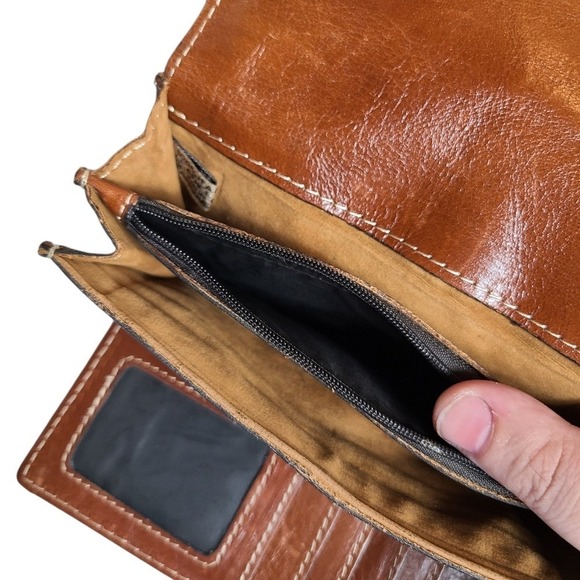 Patricia‎ Nash Gracci Frame Multicolor Floral Leather Crossbody Purse And Wallet - Picture 15 of 16